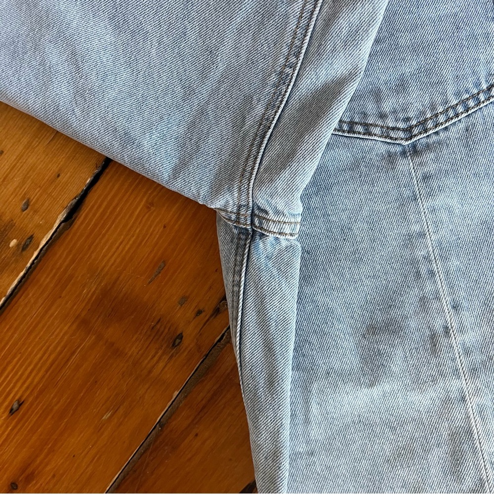 Poetry High Rise Cropped Tapered Jeans Light Wash Denim Size 10 - Picture 15 of 16